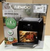 Daewoo 12L Digital Rotisserie Air Fryer Oven. RRP £200 - Grade U