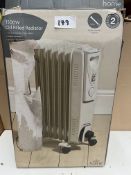 Morrisons Home 1500W Oil Filled Radiator. RRP £35 - Grade U
