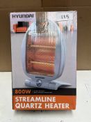 Hyundai Streamline Quartz Heater. RRP £30 - Grade U