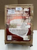 The Christmas Workshop Folding White Willow Christmas Tree Skirt. RRP £30 - Grade U
