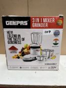 Geepas 3 In 1 Mixer Grinder. RRP £60 - Grade U