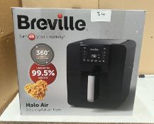 Breville Halo Air 5.5L Digital Air Fryer. RRP £200 - Grade U