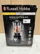 Russell Hobbs Desire Matte Black Jug Blender. RRP £60 - Grade U