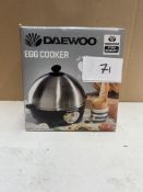 Daewoo Egg Cooker. RRP £40 - Grade U