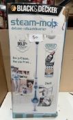 Black and Decker Steam Mop Deluxe+Steambuster. RRP £100 - Grade U
