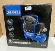 Draper 230V Direct Driveoil Compressor. RRP £250 - Grade U