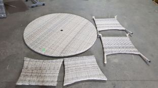 Rattan Table - Collection Only