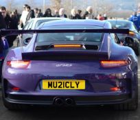 *MU21 CLY* MUSICLY Cherished Registration Number On Retention Certificate