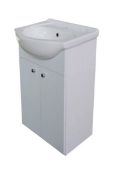 Brand New Boxed Elmley 500mm Vanity Unit High Glossy with Ceramic Basin RRP £110 **No Vat**