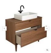 Brand New Boxed Bathstore Noir Craft 1000mm Basin Unit RRP £380 **No Vat**