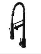 Brand New Boxed Bathstore Rona Pull and Spray Tap - Matt Black RRP £135