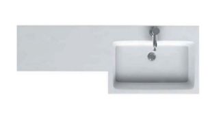 Brand New Boxed Bathstore MyPlan 1200mm Worktop with Right Hand Integrated Basin RRP £190 **No Va...