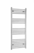 Brand New Boxed Towelrads Independent Straight Heated Towel Rail 1200x500mm - Chrome RRP £110