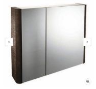 Brand New Boxed Bathstore Linen 800mm Mirror Wall Cabinet - Rust RRP £280 **No Vat**