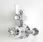 Brand New Boxed Milano Elizabeth - Traditional Twin Exposed Thermostatic Shower Valve RRP £190