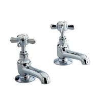 Brand New Boxed Bathstore Bensham Cross Head Cloakroom Basin Taps RRP £50 **No Vat**