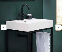 Brand New Boxed Bathstore Noir Veneto 600mm Basin RRP £200 **No Vat**