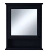 Brand New Boxed Bathstore Savoy Navy Blue Mirrored Cabinet RRP £199 **No Vat**