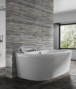Brand New Bathstore Daintree Back to Wall Bath with Panel - 1700 x 800mm RRP £460 **No Vat**