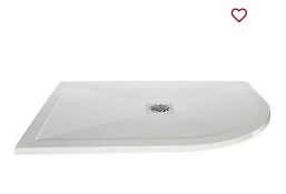 Brand New Boxed Bathstore Everstone Offset Quadrant Right Hand Shower Tray 1200 x 900mm RRP £285