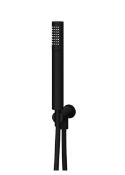 Brand New Boxed Aqualona Shower Handset, with Hose, Wall Outlet and Holder Matt Black Finish RRP...