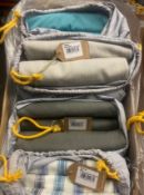 Bundle 15 - 4 x Pairs of Natural Loom & Last Luxury Handmade Linen Curtains Assorted Sizes *No VA...