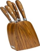 1 Pallet (160 Sets) of Rockingham Forge Ashwood Series 5 Piece Wooden Knife Block Set RRP £19200