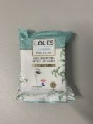 24 x Make Up Removing Micellar Wipes - LOLE'S - Exp 03/03/2026