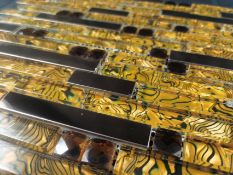 10 Square Metres - High Quality Glass/Stainless Steel Mosaic Tiles-110 Sheets