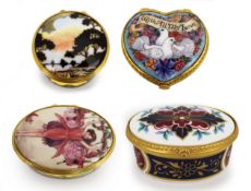 Set of 4 Royal Worcester The Connoisseur Collection Trinket Boxes