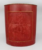 Vintage Red House of Lords Metal Waste Paper Bin