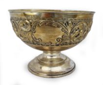 Edwardian Solid Silver Bowl London 1901