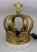 Coronet Gilt Metal & Marble Table Lamp