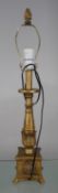 Decorative Composite Gilt Table Lamp