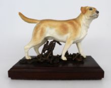 Albany Porcelain & Bronze Golden Retriever Sculpture