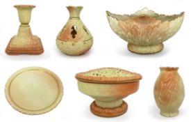 Collection of 6 Pieces of Edwardian Locke & Co. Porcelain