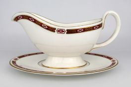Royal Worcester Grosvenor Sauce Boat & Stand
