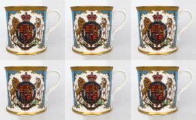 Set of 6 Royal Collection Tankards