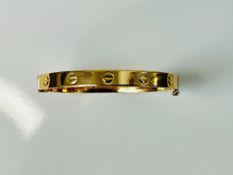 Cartier love Bracelet Rose gold preowned restored comes in a presentation box