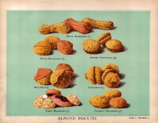 Almond Biscuits T Percy Lewis AG Bromley Antique Chromolithograph Print