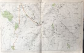 Bacons London & Suburbs Vintage c1926 Map Bromley Common Keston Farnborough.