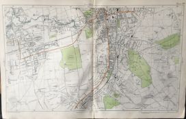 Bacons London & Suburbs Rare Vintage c1926 Map Wallington Croydon Beddington.