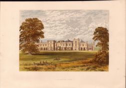 Panshanger Park Herts Gilt-Edge Coloured Antique Book Plate.