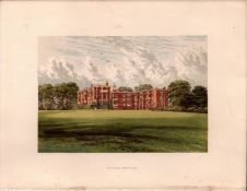 Temple Newsam Leeds Yorkshire Gilt-Edge Coloured Antique Book Plate.