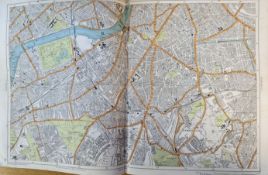 Bacons London & Suburbs Rare Map Clapham Common Brixton Chelsea Lambeth.