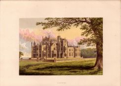 Stourton Warwickshire Gilt-Edge Coloured Antique Book Plate.
