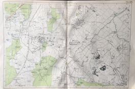 Bacons London & Suburbs Vintage Map Esher Hook Epsom Oxshott.