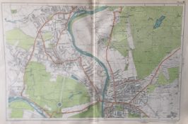 Bacons London & Suburbs Rare Vintage Map Twickenham Teddington Richmond Hill.
