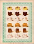 Petits Fours Glaces 6 T. Percy Lewis & A.G Bromley Antique Chromolithograph Print