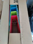 Box of 10 Exacompta Assorted Colours A4 Lever Arch Files